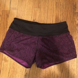 Run Time Shorts  Size 6 Pink and Black